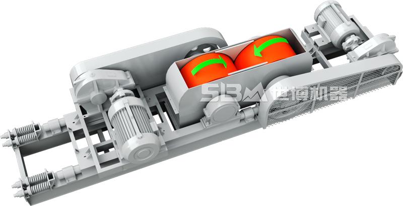 輥式破碎機結(jié)構(gòu)原理圖