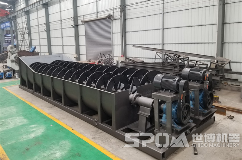 石子面洗沙設(shè)備，螺旋式洗砂機