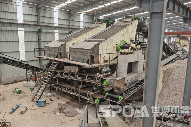 振動篩篩分機制砂現場圖