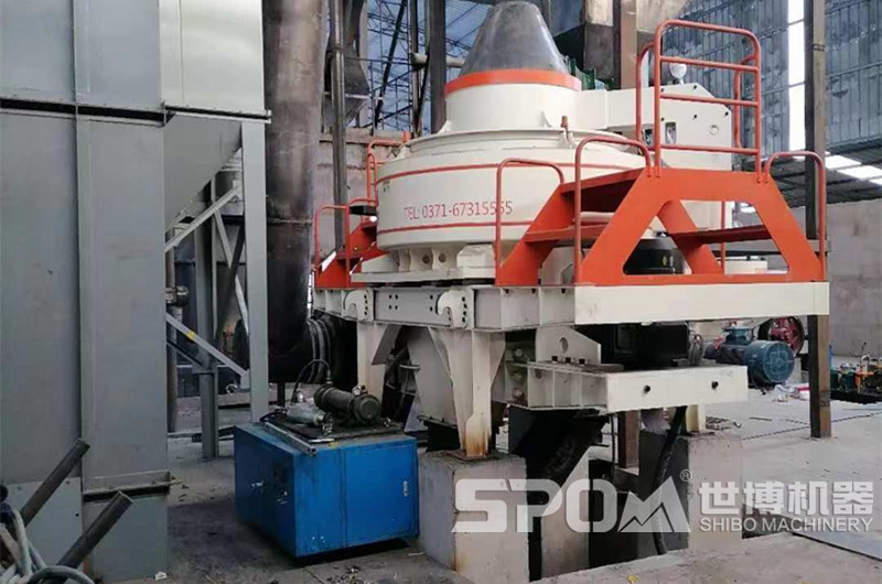 世博制砂機(jī)客戶現(xiàn)場圖，室內(nèi)安裝