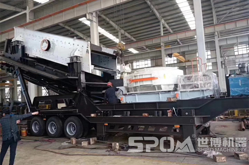 世博車載移動(dòng)打砂機(jī)生產(chǎn)車間