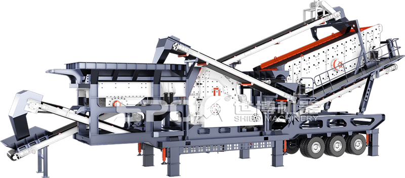三組合移動式石子破碎機(jī)